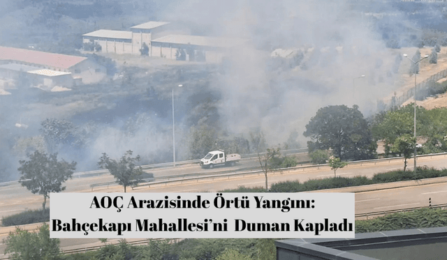 AOÇ Arazisinde Örtü Yangını: Beştepe’yi Duman Kapladı