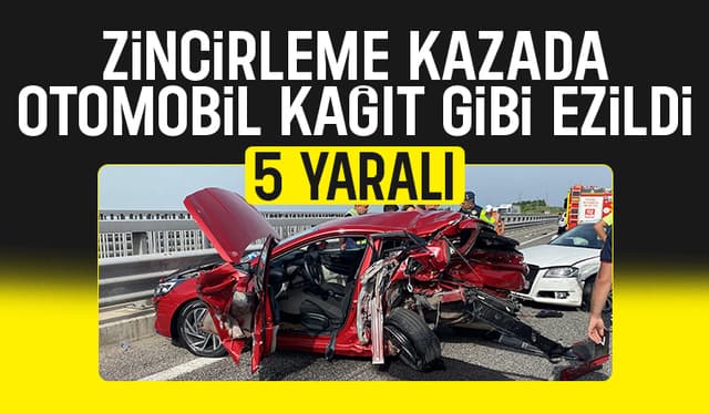 Patlayan Lastikli Tır Korku Dolu Anlara Neden Oldu